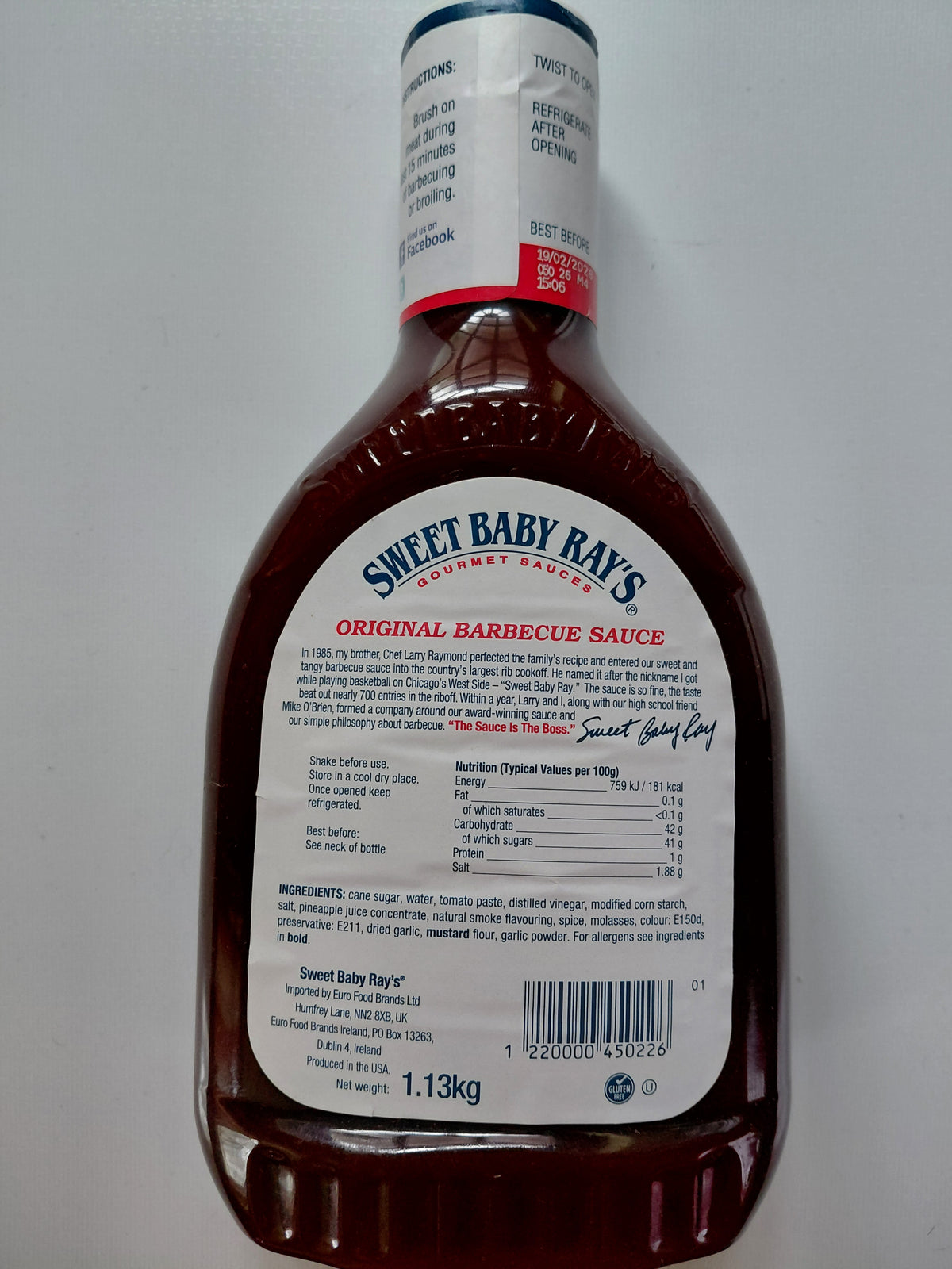 Sweet Baby Ray’s Barbecue Sauce 1.13kg