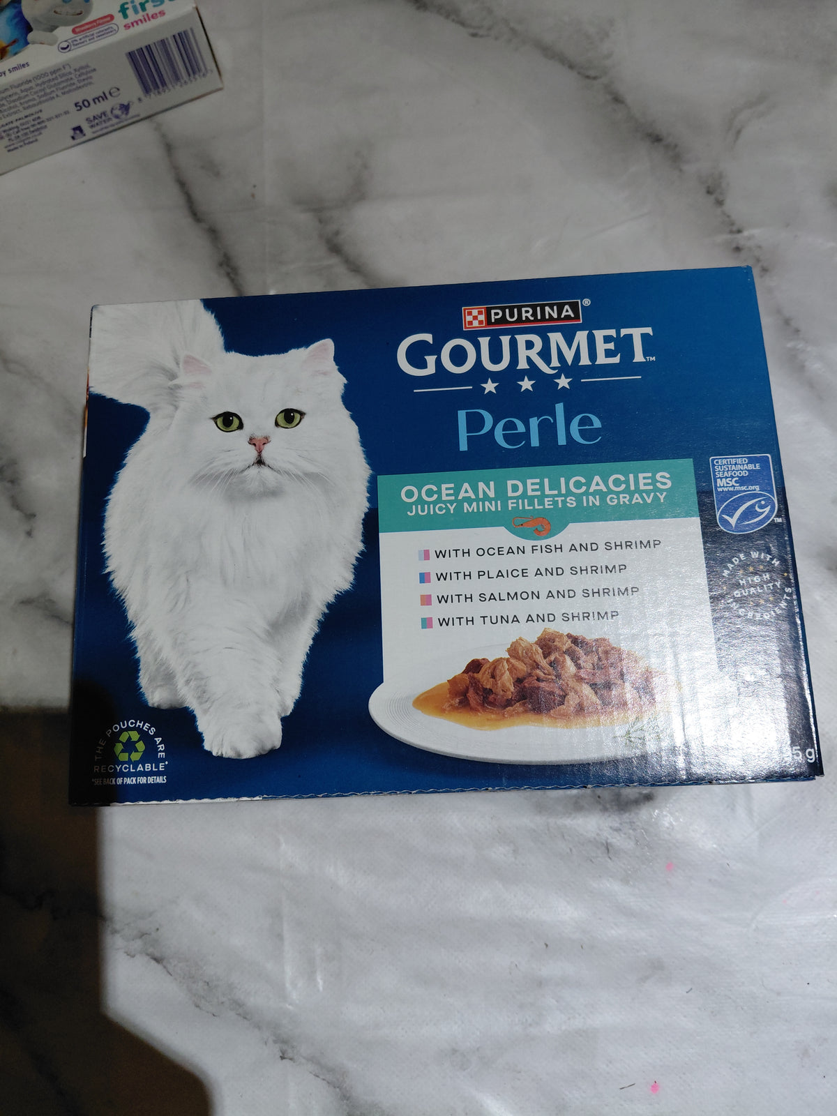 Purina Gourmet Perle Ocean Delicacies Juicy Mini Fillets in Gravy