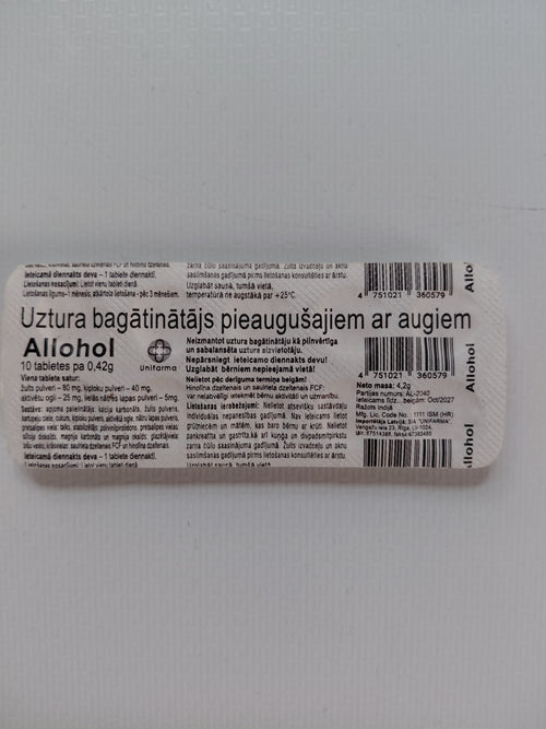 Alahol Herbal Food Supplement - 10 Tablets