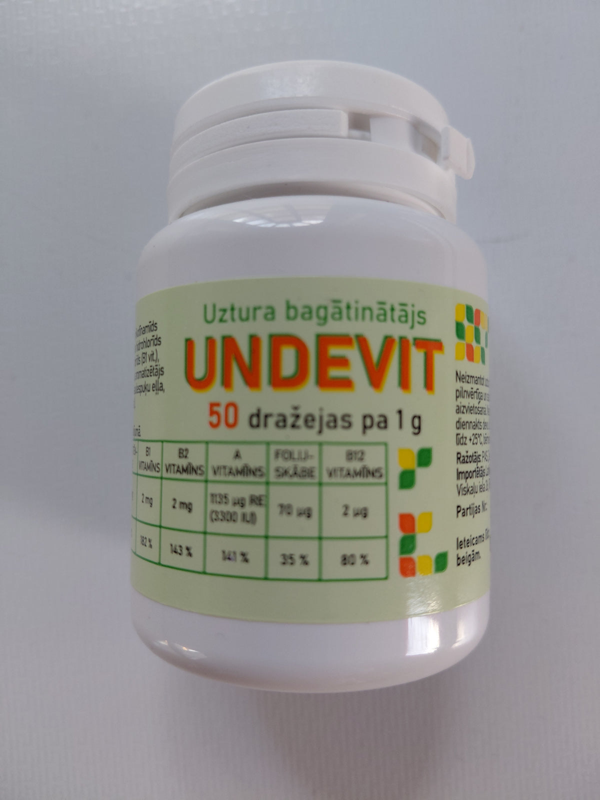 Undevit Multivitamin - 50 Dragees