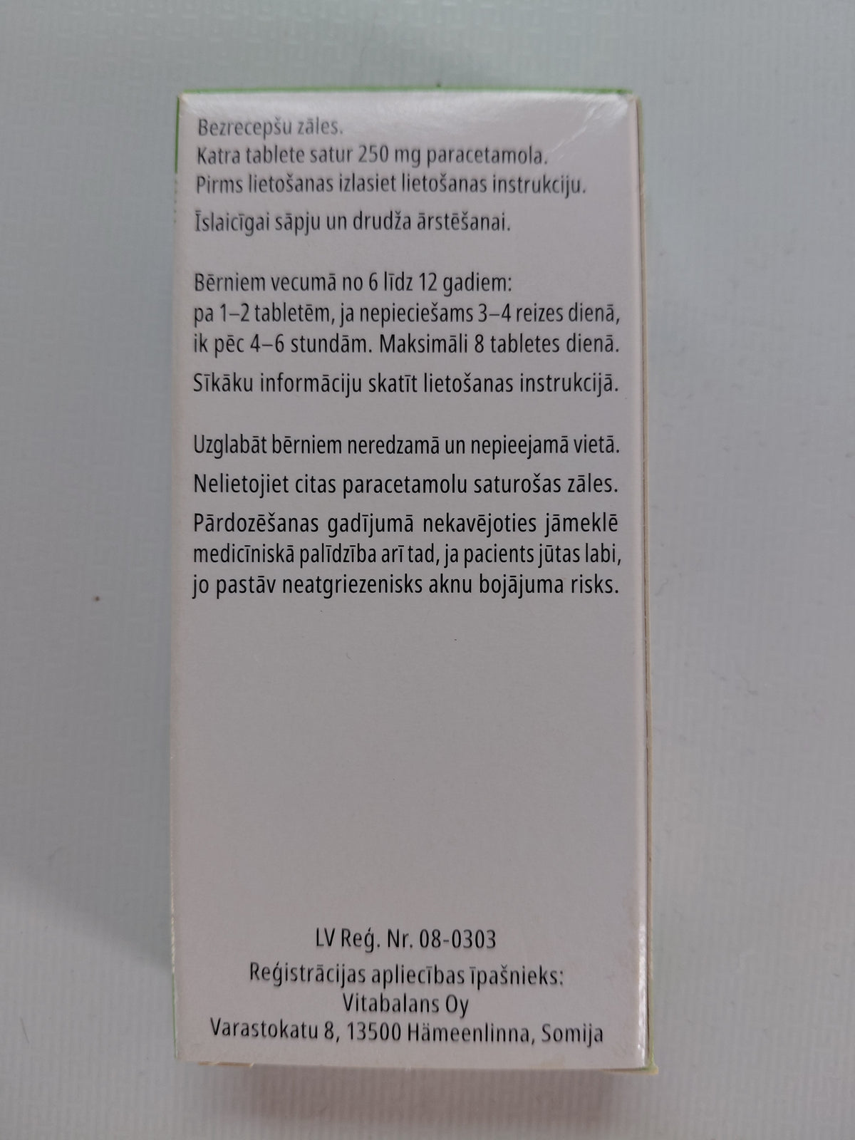 Paramax Junior 250mg Tablets - 10 Tablets