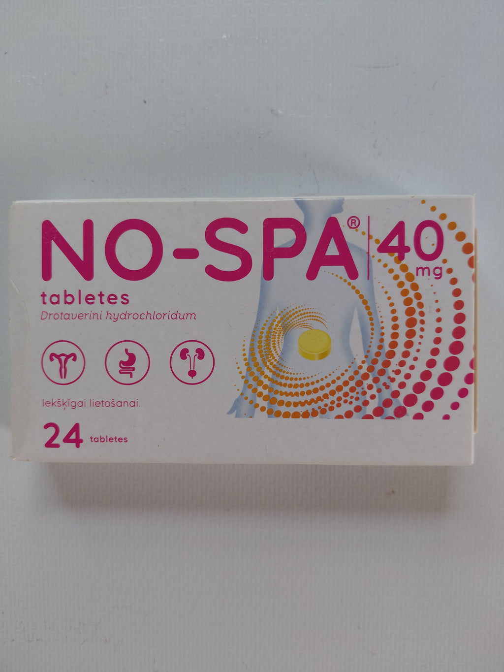 No-Spa 40mg Tablets - 24 Tablets