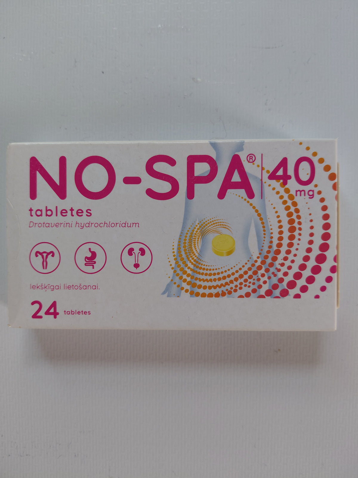 No-Spa 40mg Tablets - 24 Tablets
