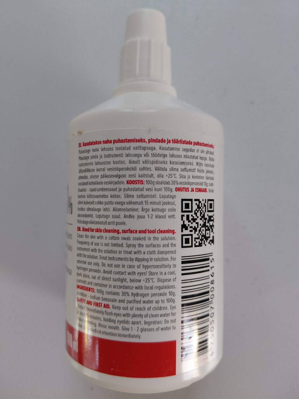Hydrogen Peroxide Solution 3% - 100ml