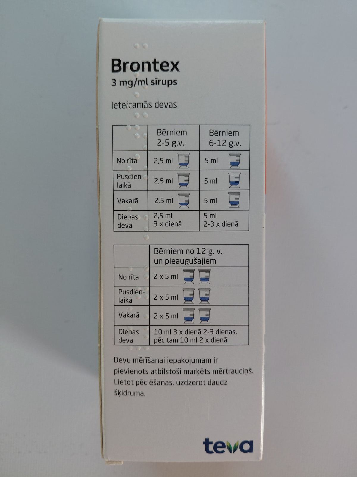 Brontex 3mg/ml Syrup - 100ml