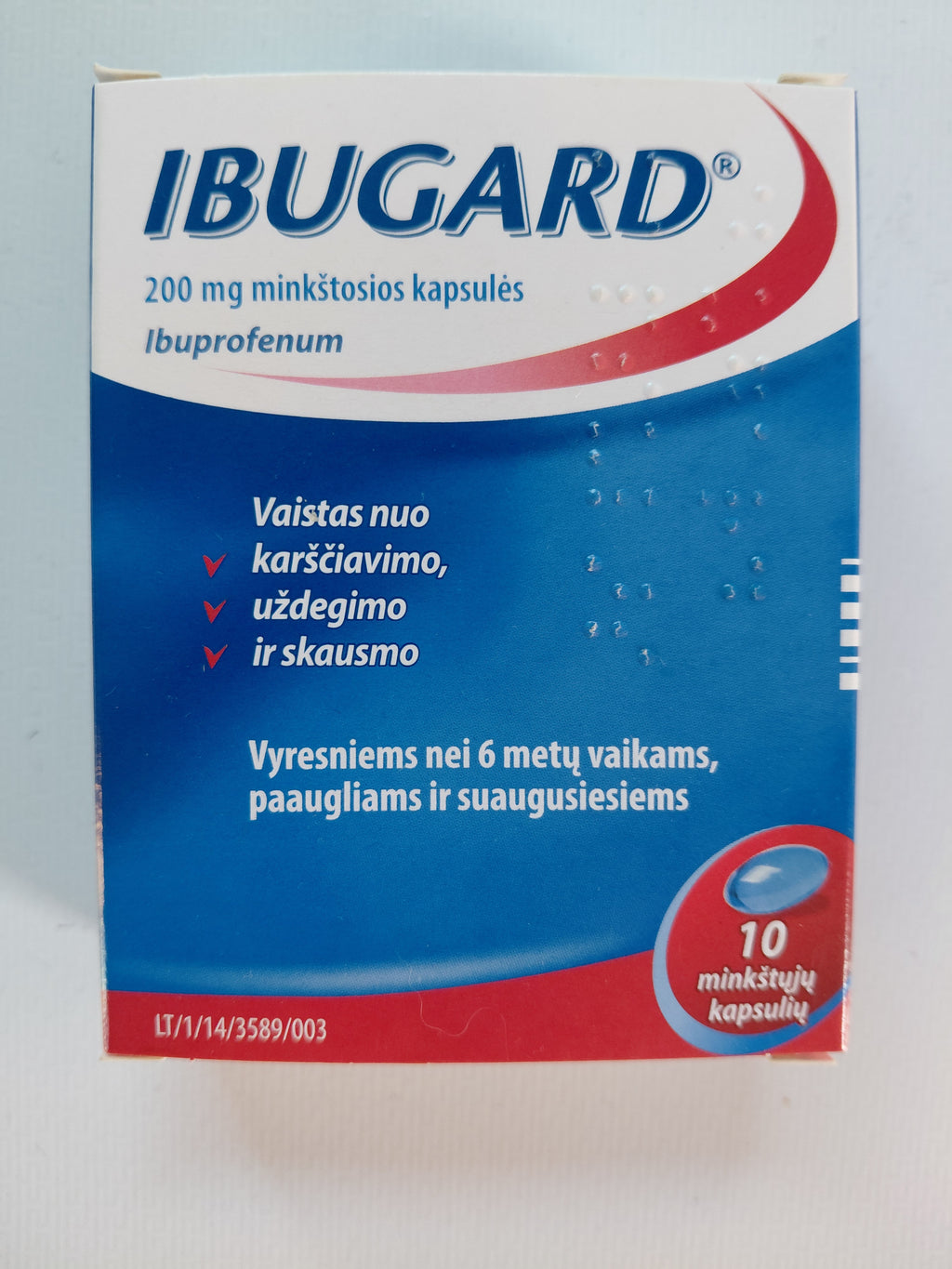 Ibugard Ibuprofen 200mg Soft Capsules - 10 Capsules