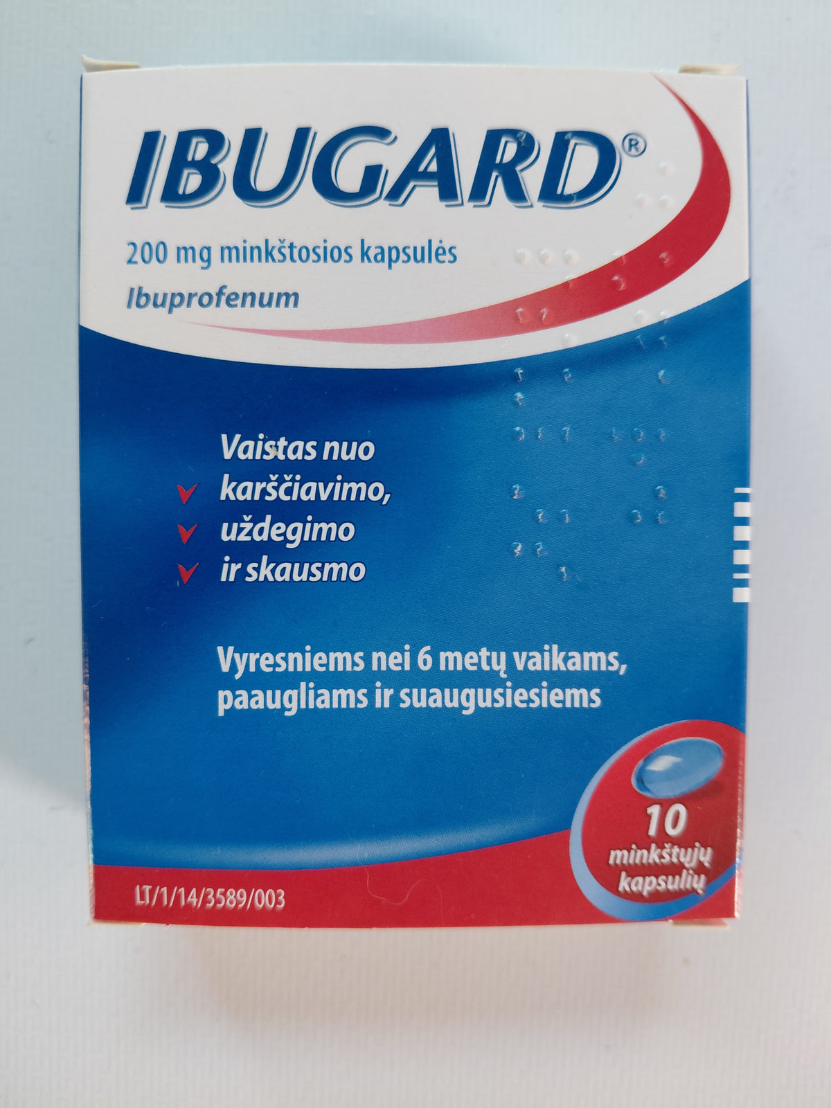 Ibugard Ibuprofen 200mg Soft Capsules - 10 Capsules