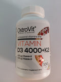 OstroVit Vitamin D3 4000 IU + K2 - 100 Tablets