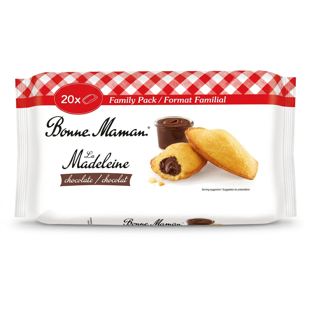 Bonne Maman Chocolate Filled Madeleines 20 Pack 600g