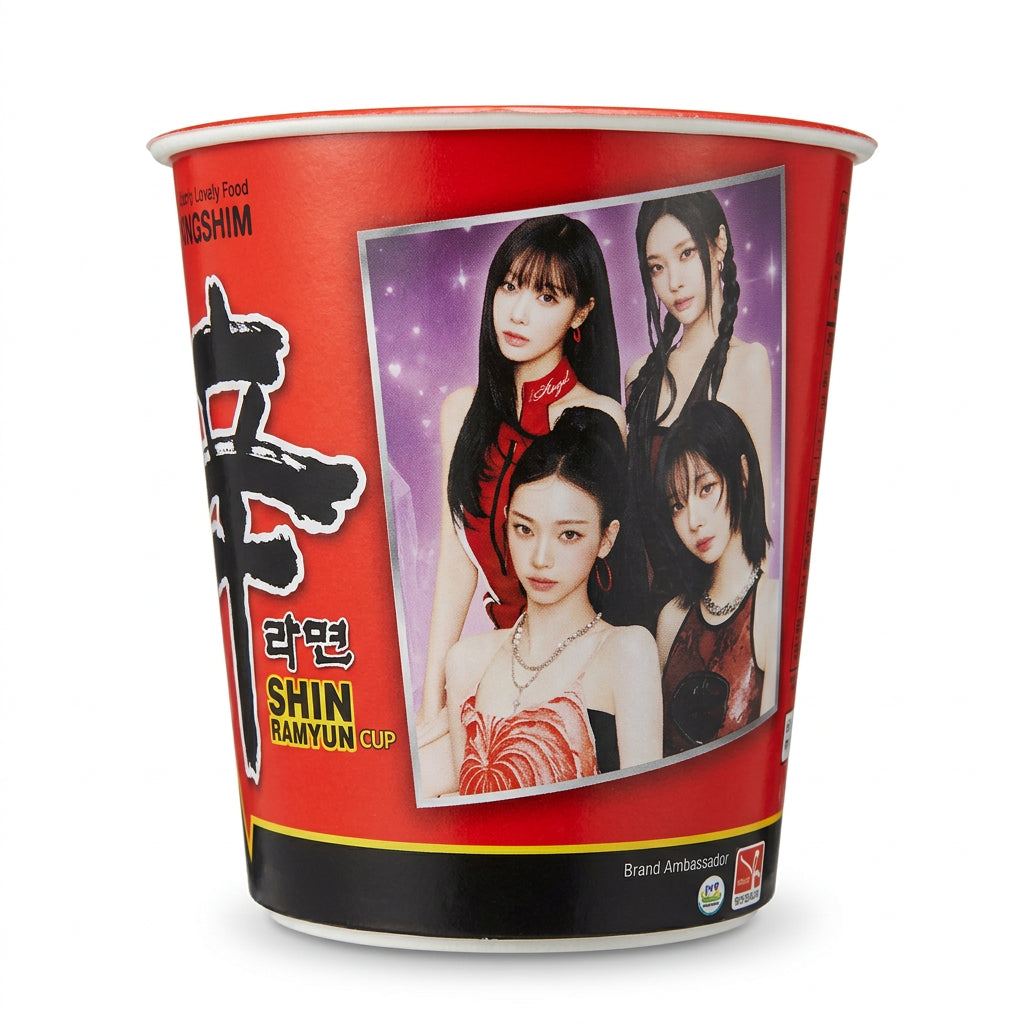 Nongshim Shin Ramyun Spicy Noodle Cup 68g – aespa Edition