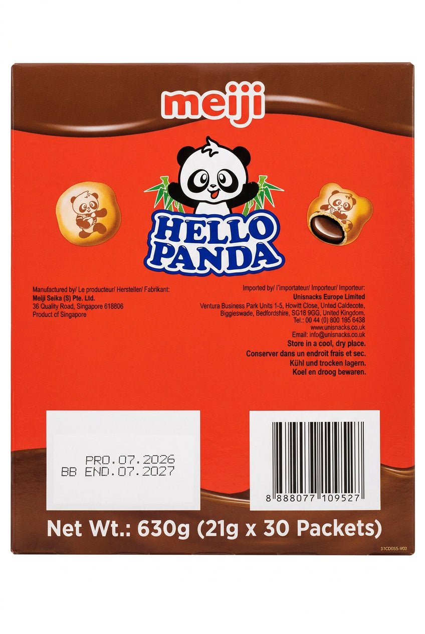 Meiji Hello Panda Chocolate Biscuits 30 x 21g