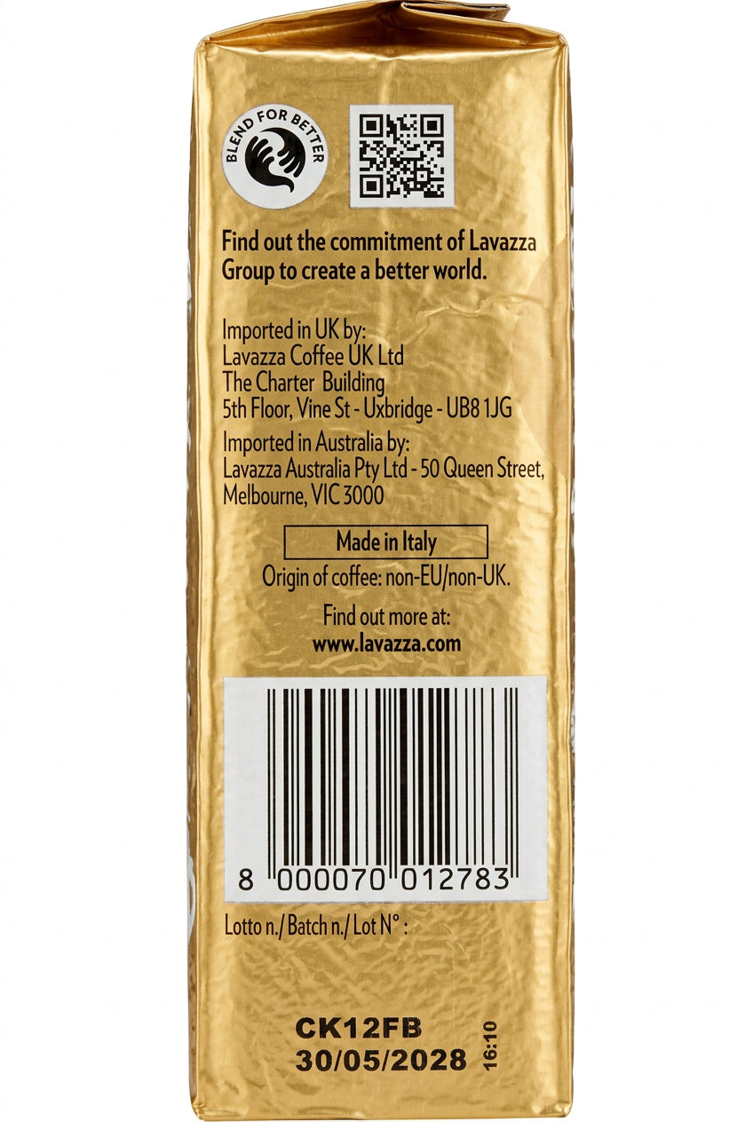 Lavazza Qualità Oro Ground Coffee 250g