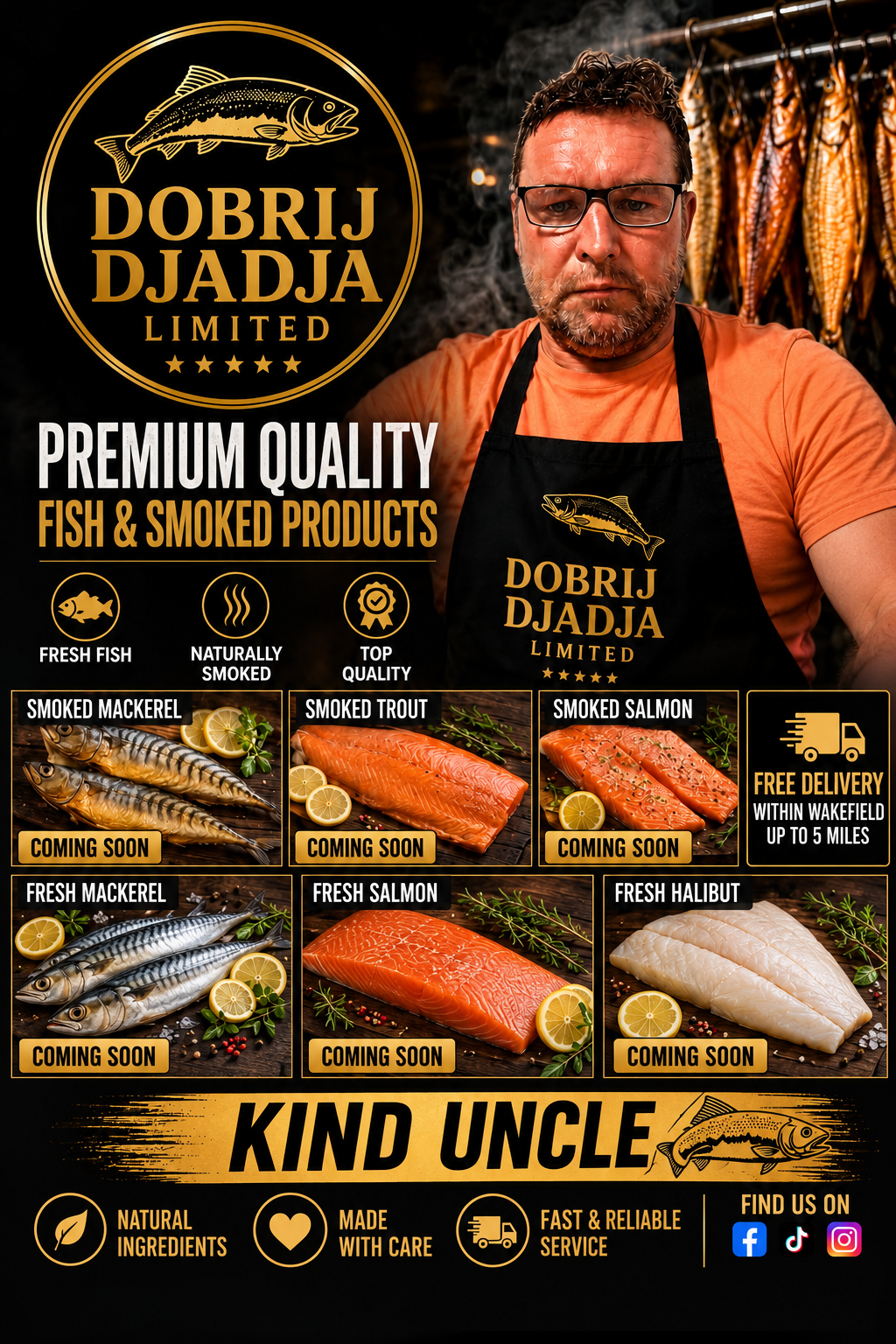 Fresh & Smoked Fish – Coming Soon | Mackerel, Salmon, Trout & Halibut